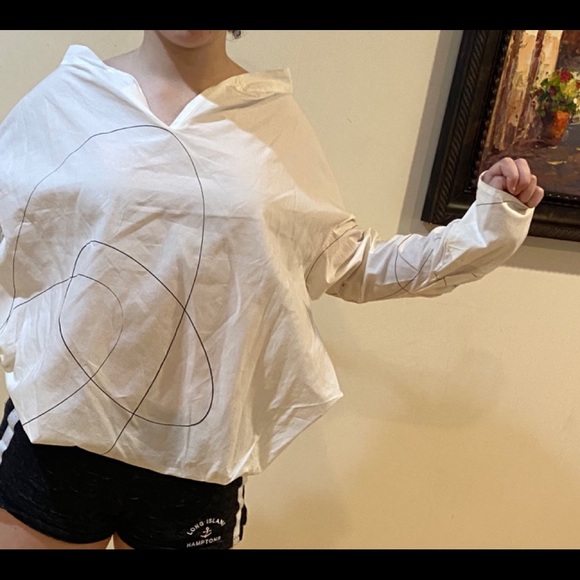 MARNI off white blouse top cotton Italy Sz4-6 - Picture 16 of 16